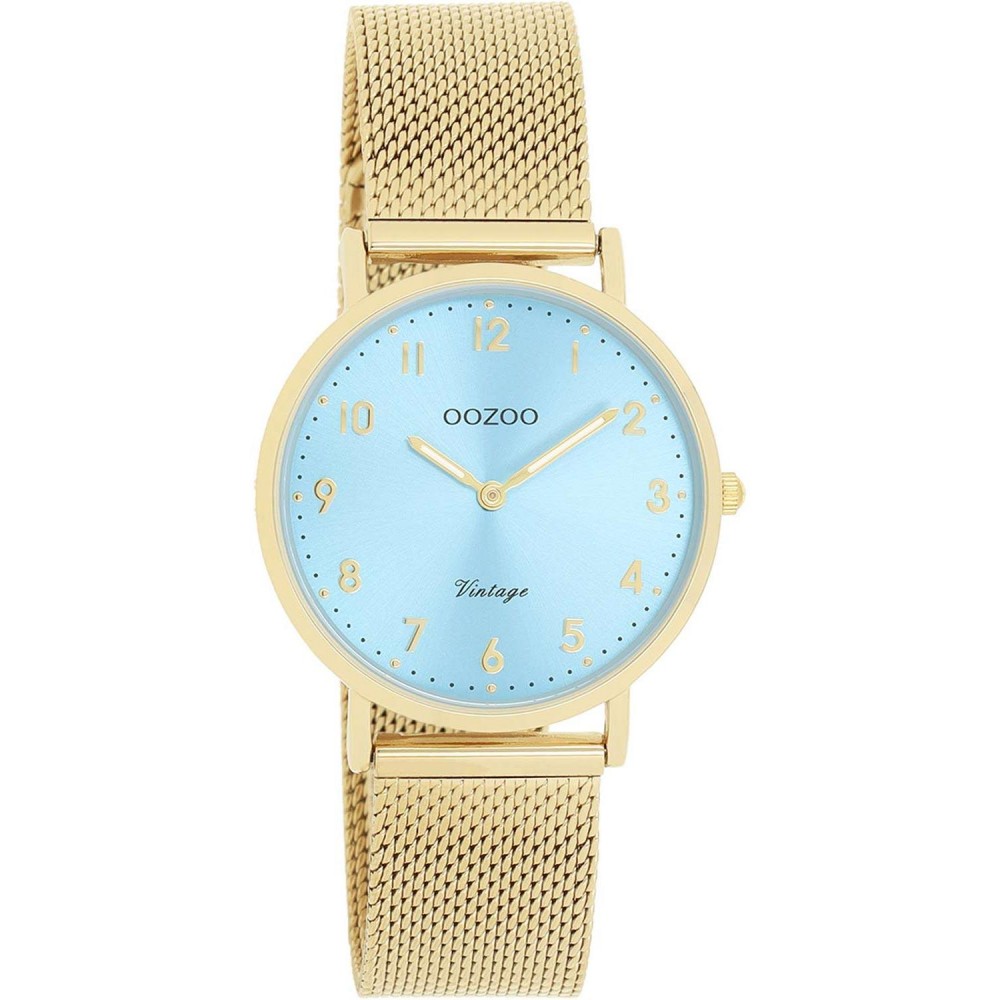 OOZOO Ρολόι Γυναικείο Επιχρυσωμένο Ανοξείδωτο Ατσάλι  Μπρασελέ C20348