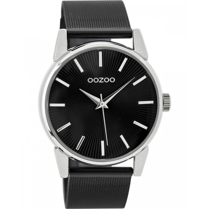 OOZOO Timepieces Μαύρο Μεταλλικό Μπρασελέ C9551