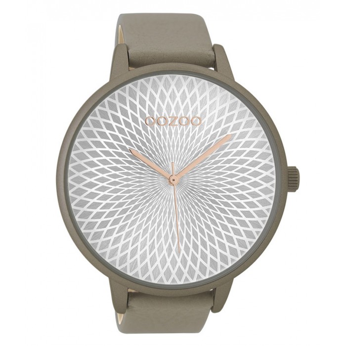 OOZOO timepieces Γκρι Δερμάτινο Λουράκι C9523