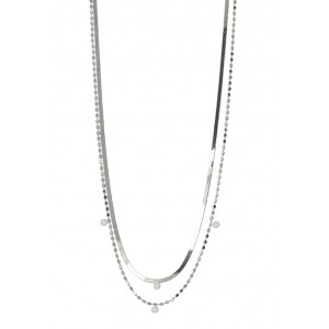 OXETTE NECKLACE Panorama silver with chains 01X01-05390