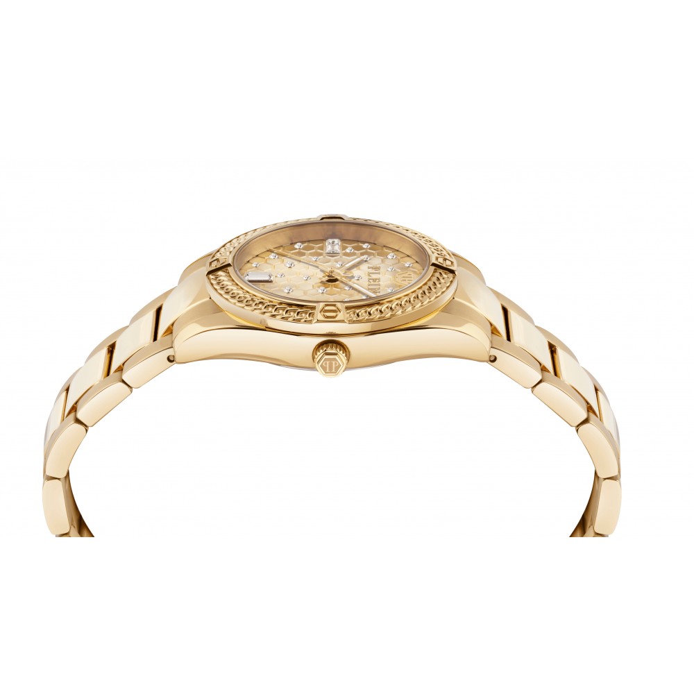 PHILIPP PLEIN ICON CHAIN LADY Ρολόι Χρυσό Ανοξείδωτο Ατσάλι μπρασελέ PW1FA0425