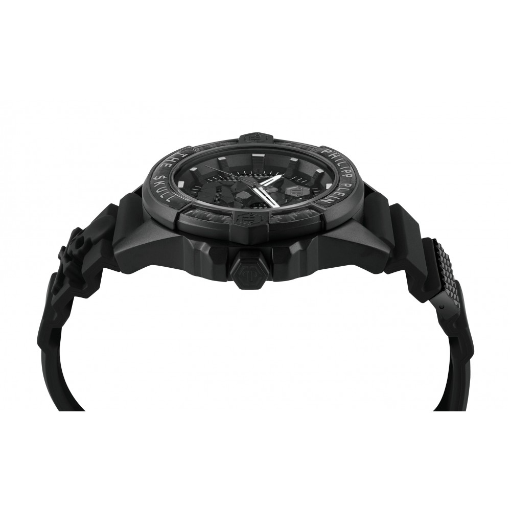 PHILIPP PLEIN The Skull Ρολόι Μαύρο Λουρί Σιλικόνης PWAAA2022