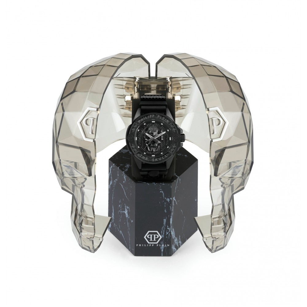 PHILIPP PLEIN The Skull Ρολόι Μαύρο Λουρί Σιλικόνης PWAAA2022
