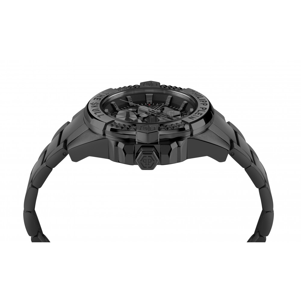 PHILIPP PLEIN The Skull Ρολόι Μαύρο Μπρασελέ Ανοξείδωτο Ατσάλι PWAAA3025