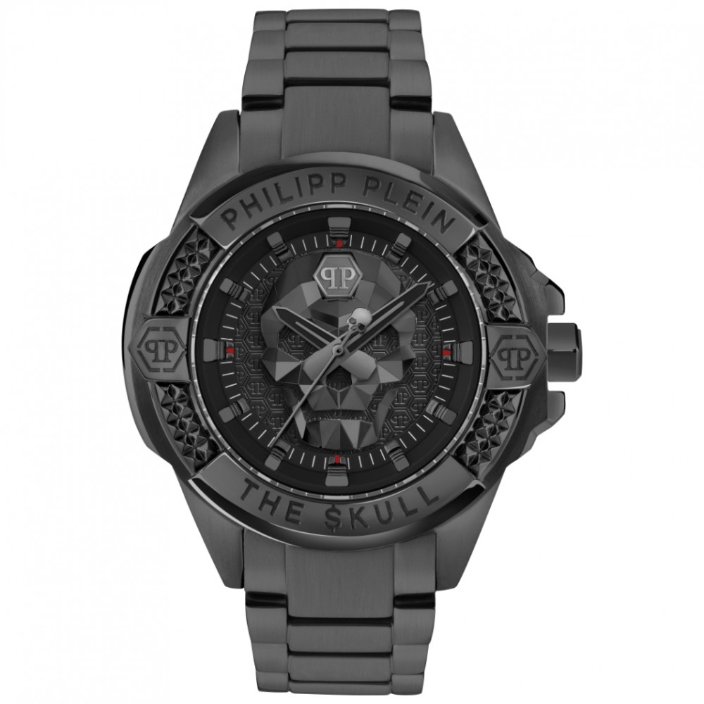 PHILIPP PLEIN The Skull Ρολόι Μαύρο Μπρασελέ Ανοξείδωτο Ατσάλι PWAAA3025