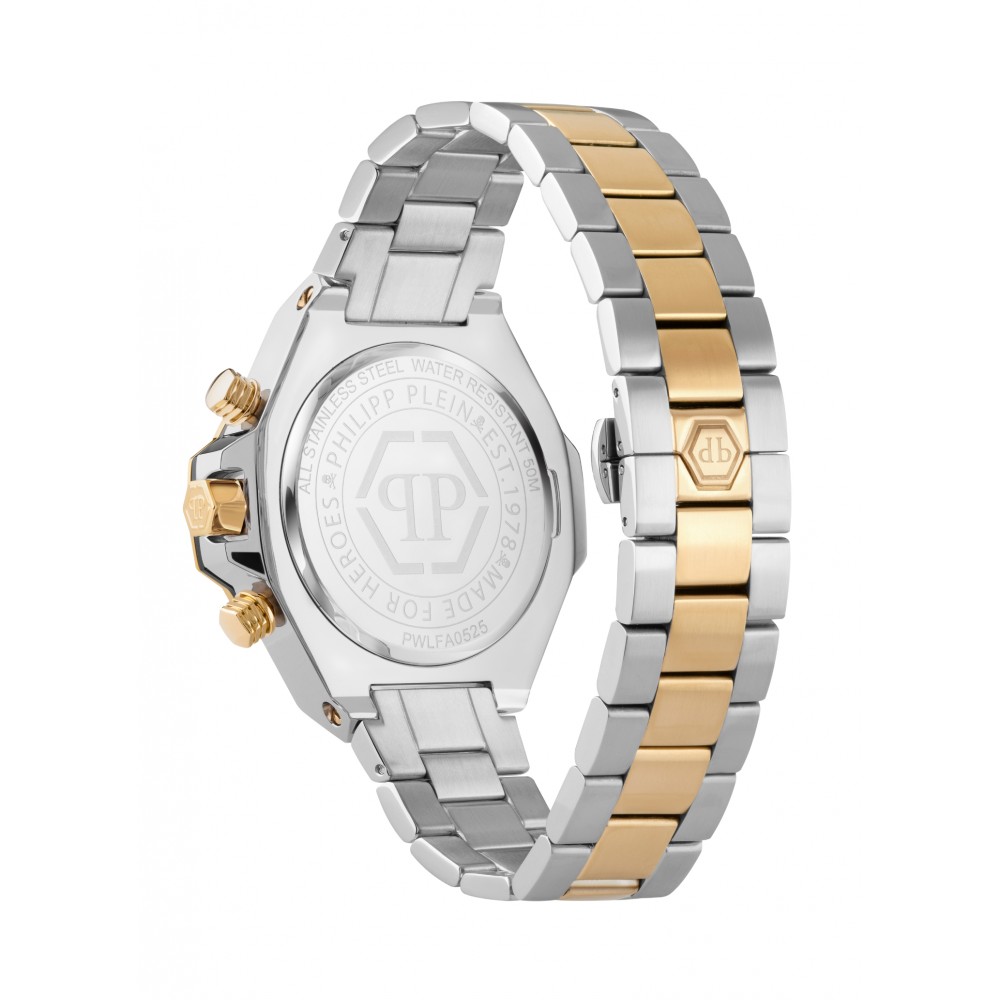 PHILIPP PLEIN CHRONO ROYAL Ρολόι Δίχρωμο Ανοξείδωτο Ατσάλι PWLFA0525