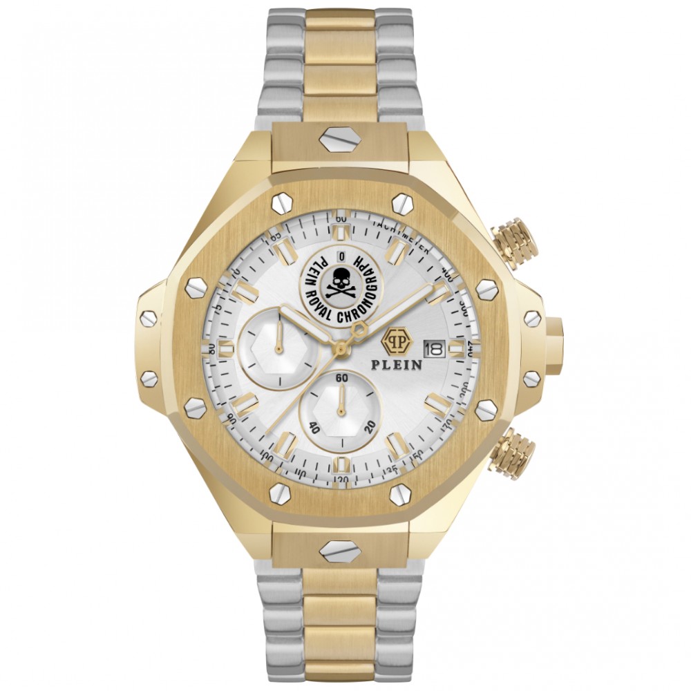 PHILIPP PLEIN CHRONO ROYAL Ρολόι Δίχρωμο Ανοξείδωτο Ατσάλι PWLFA0525