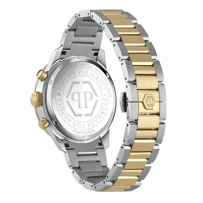 PHILIPP PLEIN THE PLEINMETER Ρολόι Δίχρωμο Ανοξείδωτο Ατσάλι μπρασελέ PWPYA0524