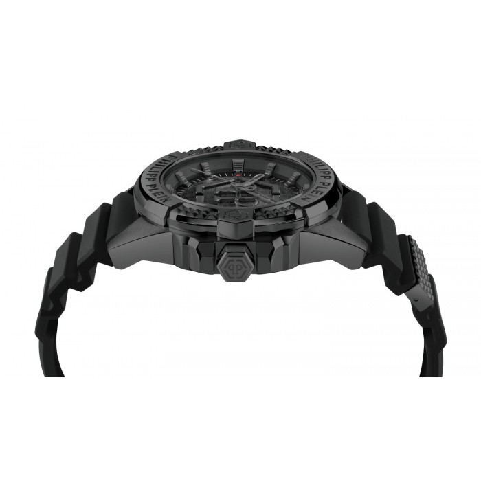 PHILIPP PLEIN MAJESTY 45MM Ρολόι Μαύρο Καουτσούκ λουράκι PWBHA0326