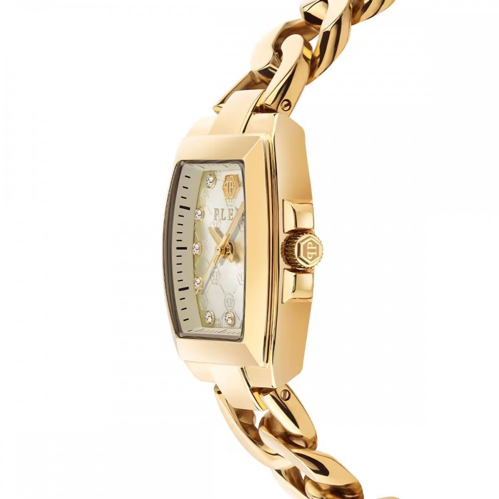 PHILIPP PLEIN SUPREME Ρολόι Χρυσό Ανοξείδωτο Ατσάλι μπρασελέ PWCHA0426 