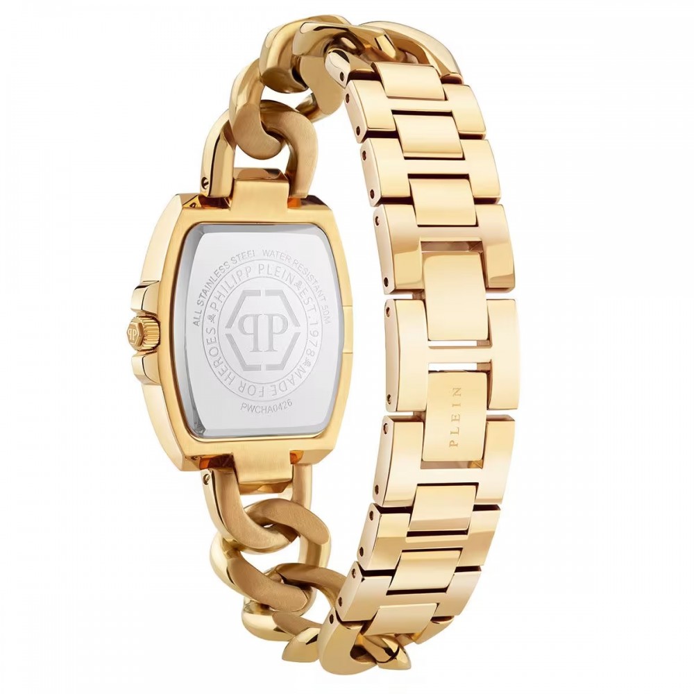 PHILIPP PLEIN SUPREME Ρολόι Χρυσό Ανοξείδωτο Ατσάλι μπρασελέ PWCHA0426 