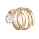 PHILIPP PLEIN SNAKE HEXAGON 24MM Ρολόι Χρυσό Ανοξείδωτο Ατσάλι μπρασελέ PWZAA1326