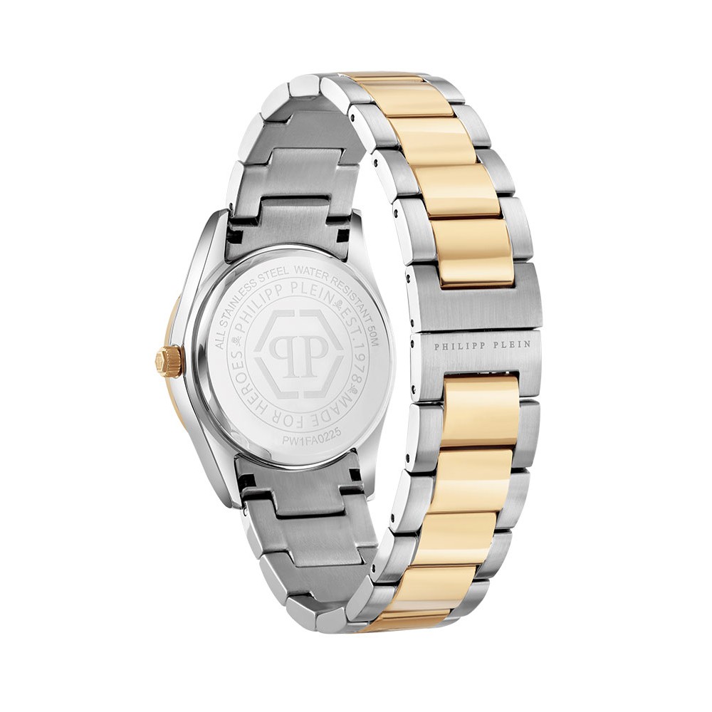 PHILIPP PLEIN ICON CHAIN LADY Ρολόι Δίχρωμο Ανοξείδωτο Ατσάλι μπρασελέ PW1FA0225