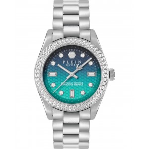 PHILIPP PLEIN Queen Supreme Crystals Ρολόι Ασημί Ανοξείδωτο Ατσάλι μπρασελέ PW7FA0626