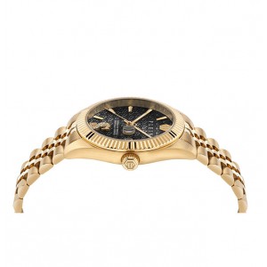 PHILIPP PLEIN DATE SUPERLATIVE Ρολόι Χρυσό Ανοξείδωτο Ατσάλι μπρασελέ PWMFA1025