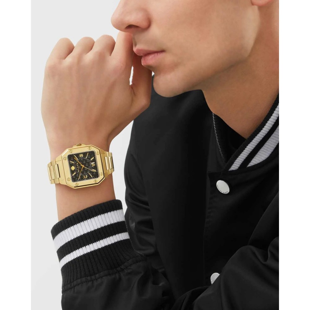 PHILIPP PLEIN EDGE Ρολόι Επ΄ιχρυσο Ανοξείδωτο Ατσάλι PWYGA0426