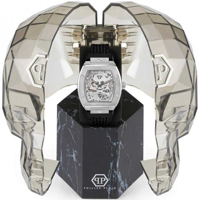 PHILIPP PLEIN The $keleton Ρολόι Μαύρο Καουτσούκ Λουράκι PWBAA2123 PHILIPP PLEIN The $keleton Ρολόι Μαύρο Καουτσούκ Λουράκι PWBAA2123
