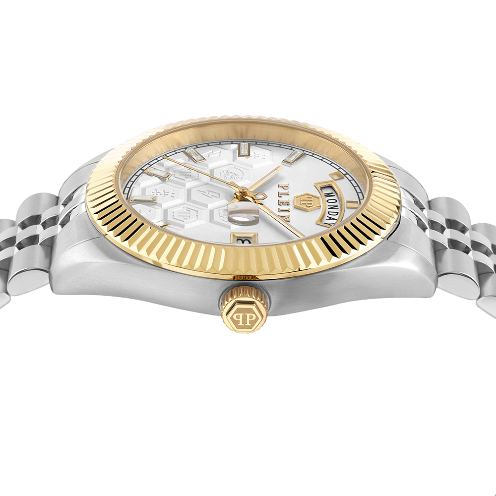 PHILIPP PLEIN Superlative Gent Ρολόι Ασημί Ανοξείδωτο Ατσάλι μπρασελέ PWPVA0324