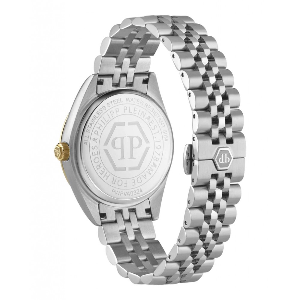 PHILIPP PLEIN Superlative Gent Ρολόι Ασημί Ανοξείδωτο Ατσάλι μπρασελέ PWPVA0324