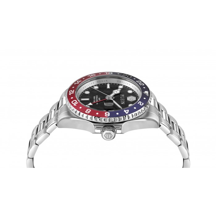 PHILIPP PLEIN GMT Challenger Ρολόι Aσημί Ανοξείδωτο Ατσάλι PWYBA0223