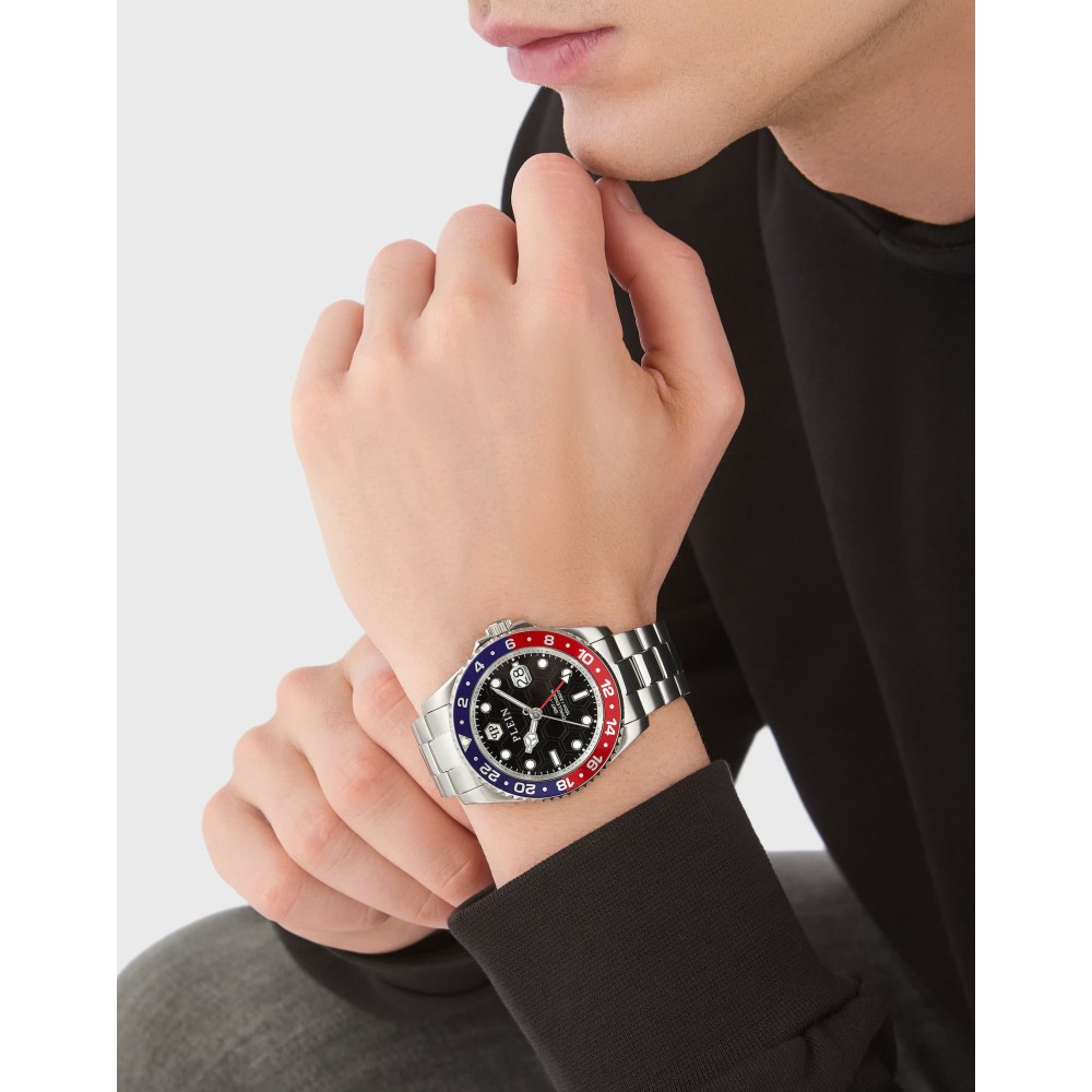 PHILIPP PLEIN GMT Challenger Ρολόι Aσημί Ανοξείδωτο Ατσάλι PWYBA0223 PHILIPP PLEIN GMT Challenger Ρολόι Aσημί Ανοξείδωτο Ατσάλι PWYBA0223
