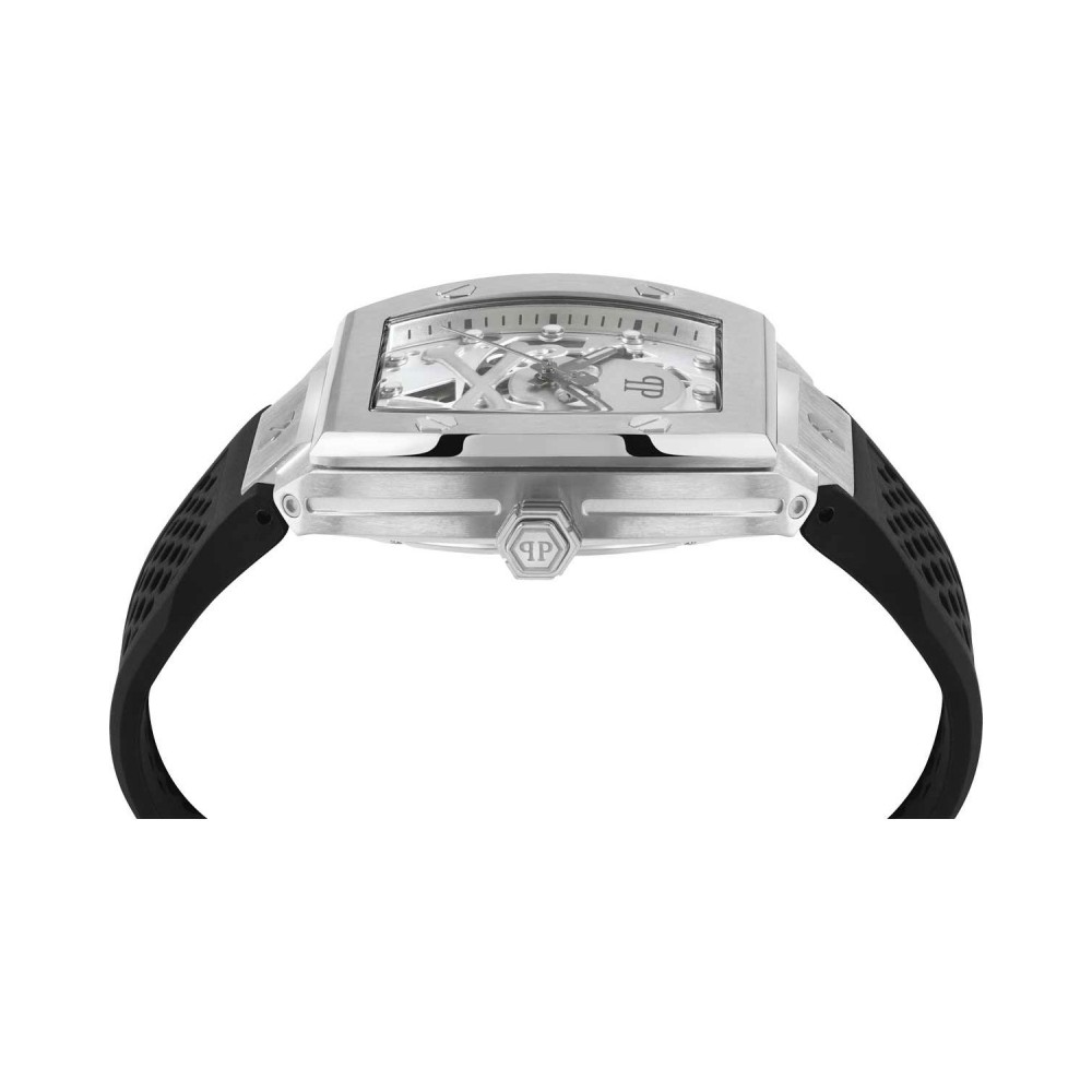 PHILIPP PLEIN The $keleton Ρολόι Μαύρο Καουτσούκ Λουράκι PWBAA2123