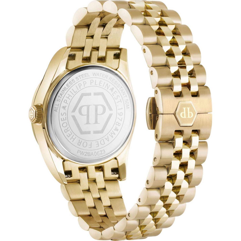 PHILIPP PLEIN Superlative Crystals Ρολόι Επιχρυσωμένο Ανοξείδωτο Ατσάλι μπρασελέ PW2BA0623