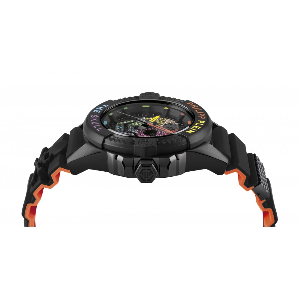 PHILIPP PLEIN The Skull Ρολόι Μαύρο Καουτσούκ λουράκι PWAAA1121
