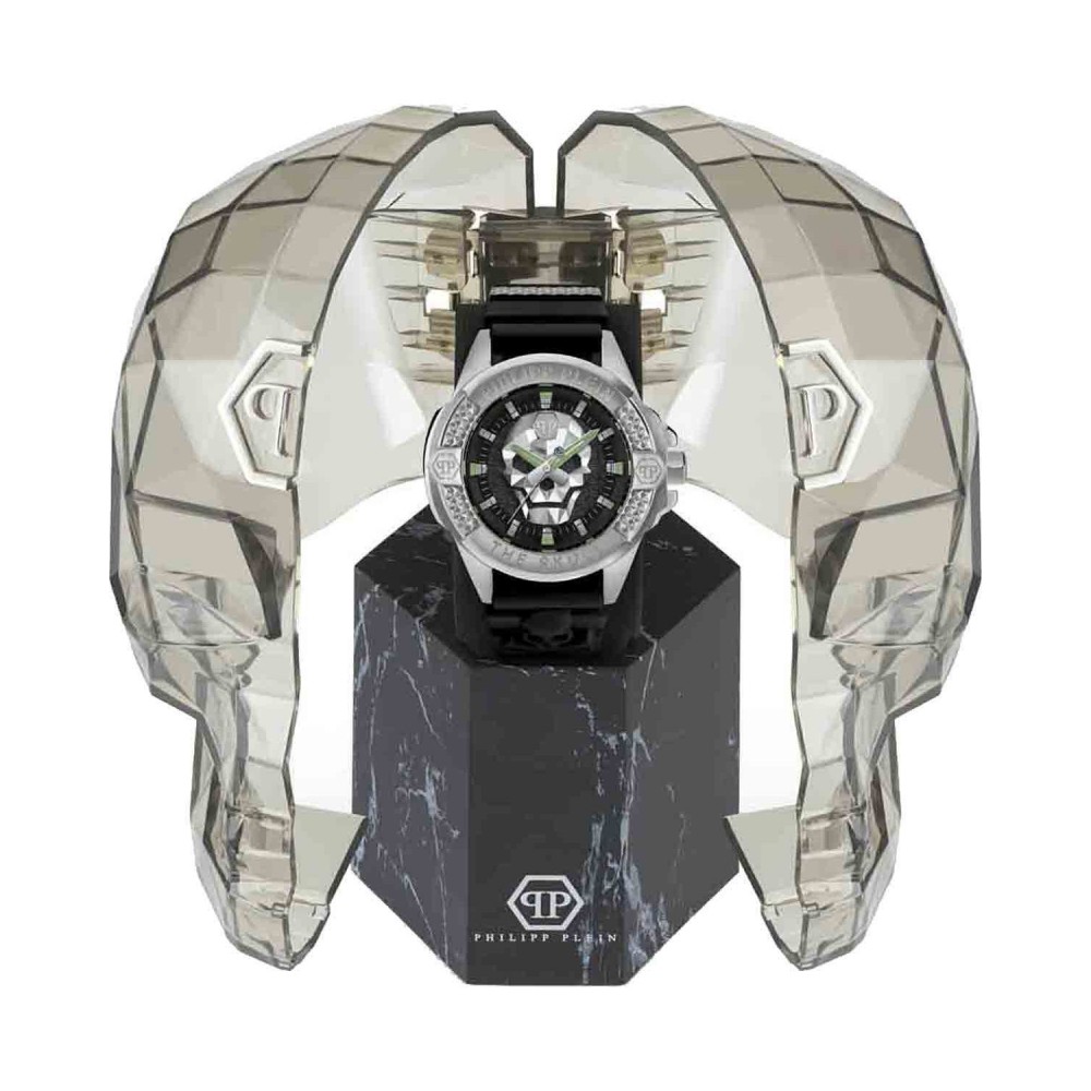 PHILIPP PLEIN The Skull Ρολόι Μαύρο Καουτσούκ λουράκι PWAAA0121