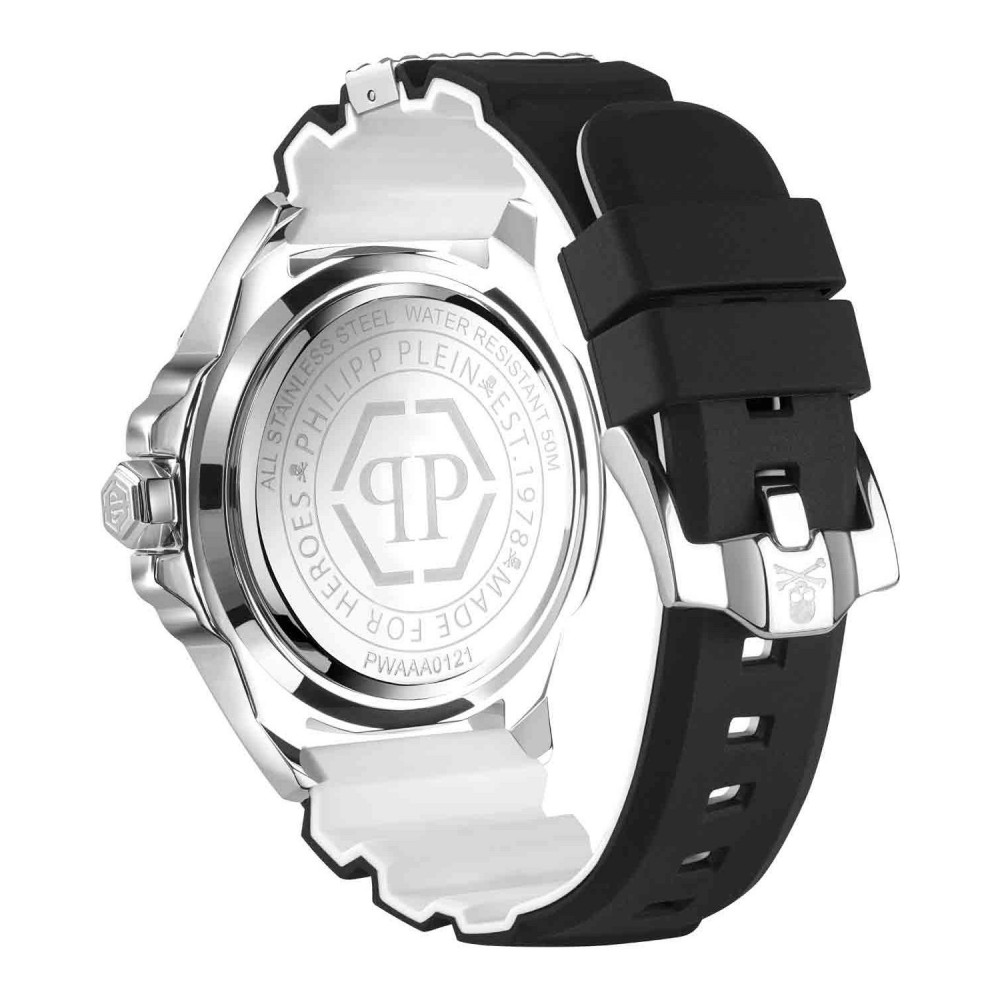 PHILIPP PLEIN The Skull Ρολόι Μαύρο Καουτσούκ λουράκι PWAAA0121