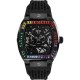 PHILIPP PLEIN The $keleton Rainbow Crystals Ρολόι Μαύρο Καουτσούκ Λουράκι PWBAA0621