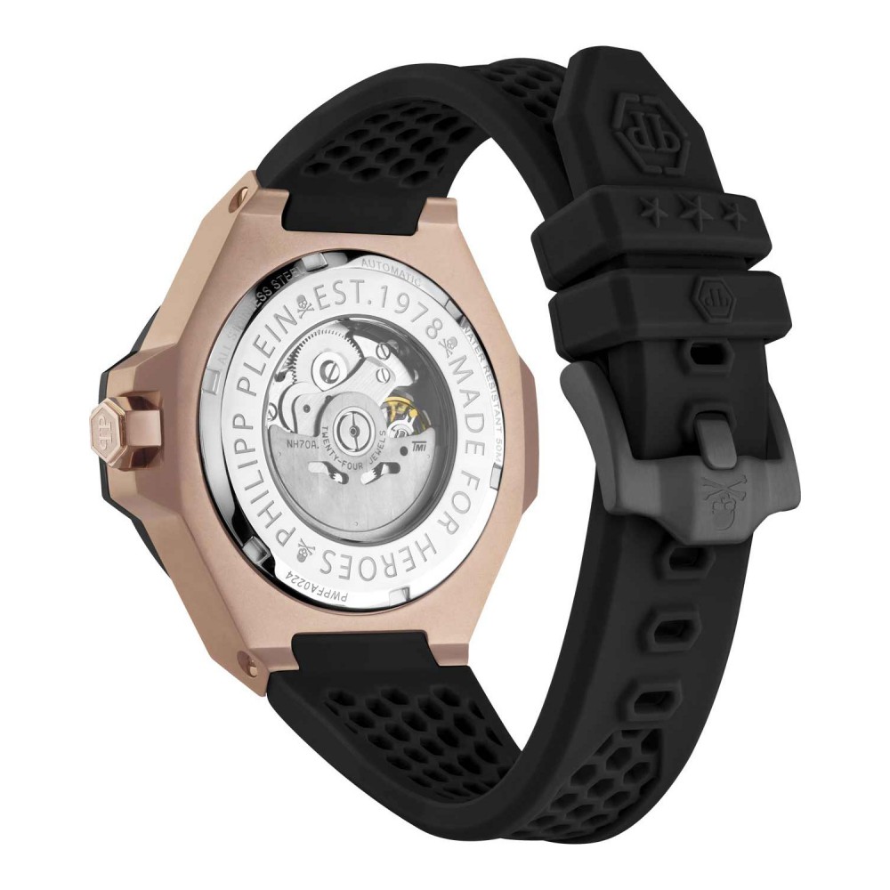 PHILIPP PLEIN $keleton Royal Ρολόι Μαύρο Καουτσούκ Λουράκι PWPFA0224