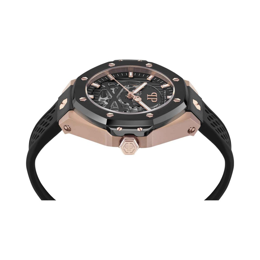 PHILIPP PLEIN $keleton Royal Ρολόι Μαύρο Καουτσούκ Λουράκι PWPFA0224
