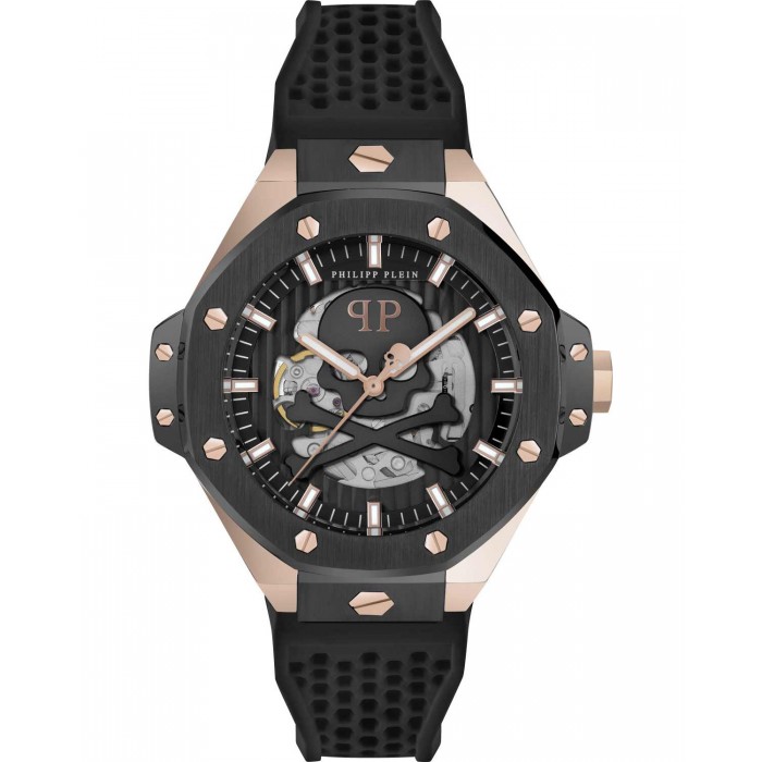 PHILIPP PLEIN $keleton Royal Ρολόι Μαύρο Καουτσούκ Λουράκι PWPFA0224