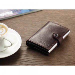 PULARYS RFID NORDIC Card Holder Καφέ δέρμα 172114102