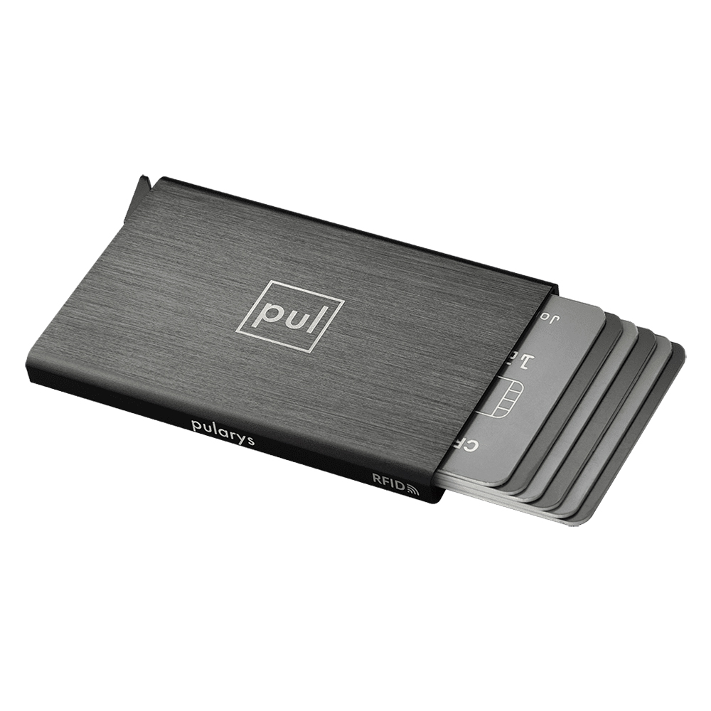 PULARYS RFID ZEN Card Holder Μαύρο Αλουμινίου 174315501