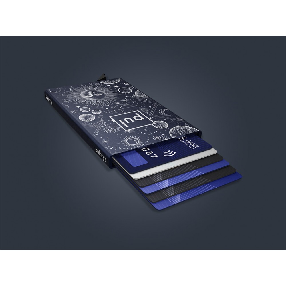 PULARYS RFID Zen STARDUST Card Holder Μπλε αλουμινίου 191110804