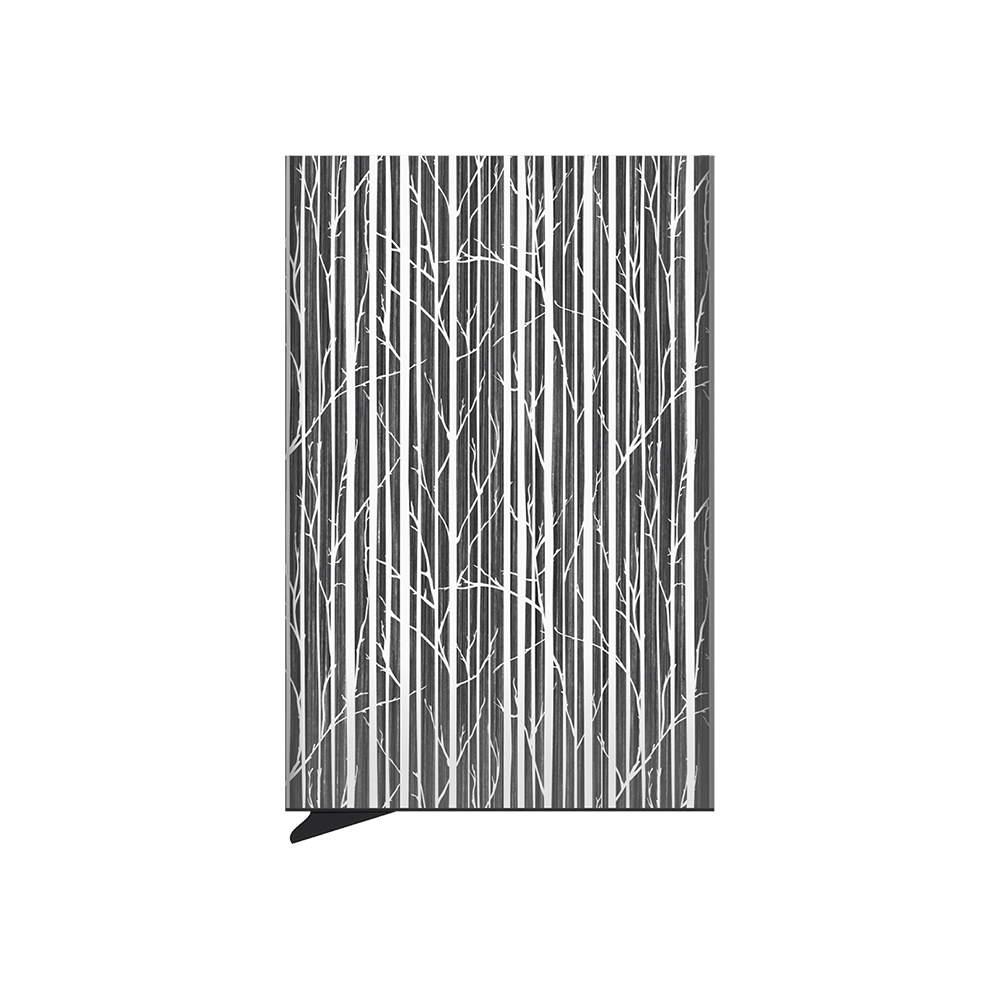 PULARYS RFID Zen Winter Birches Card Holder Μαύρο αλουμινίου 192315535