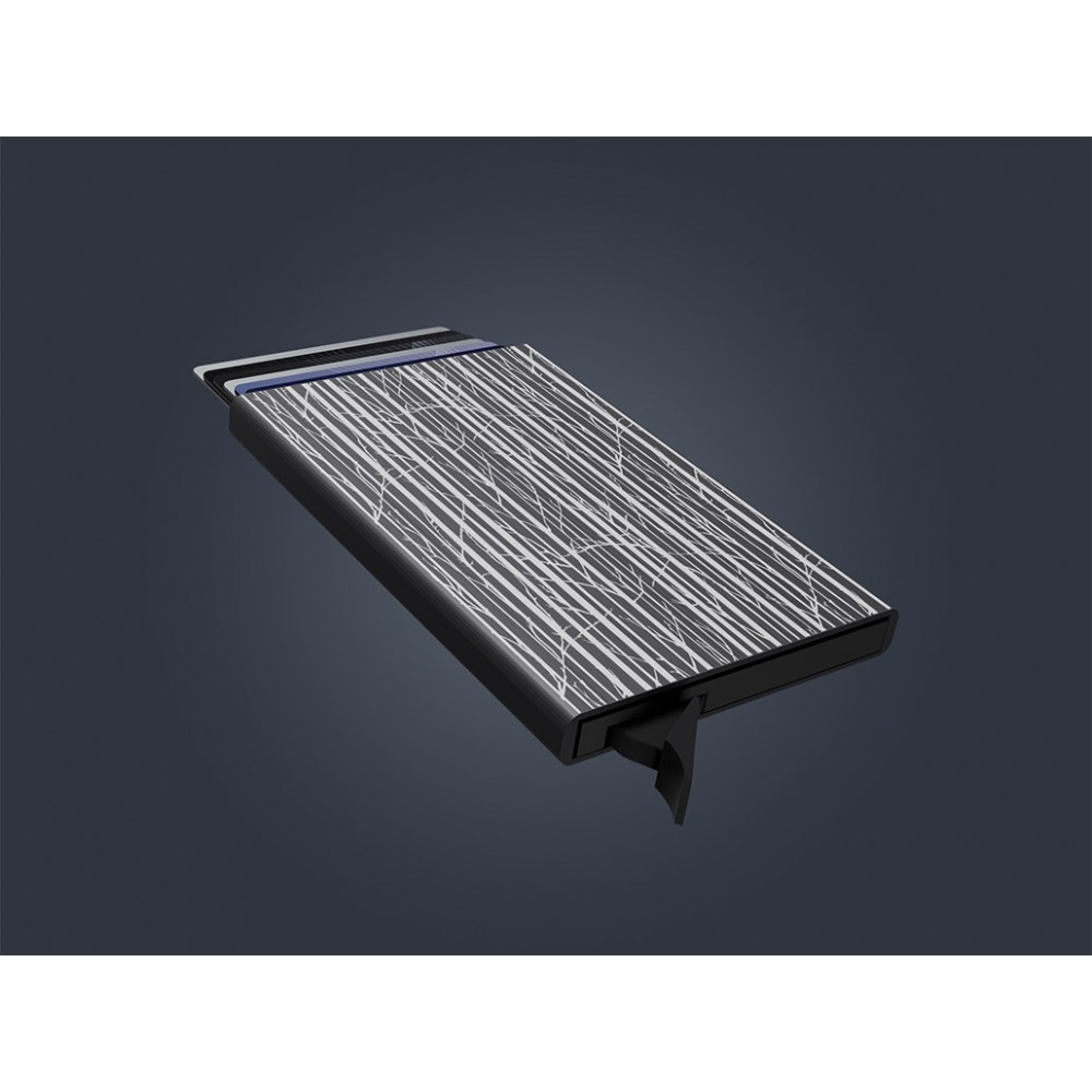 PULARYS RFID Zen Winter Birches Card Holder Μαύρο αλουμινίου 192315535