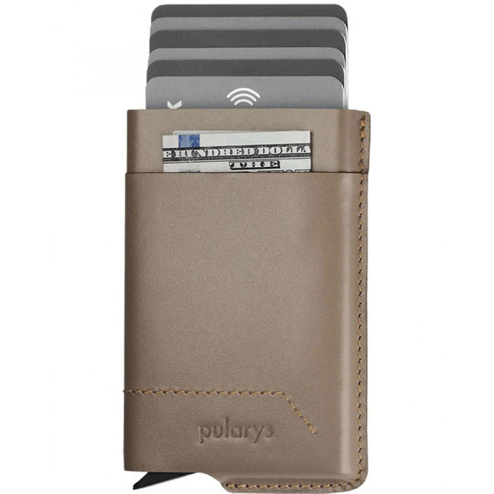 PULARYS RFID GOBI Card Holder Ανοιχτό Καφέ δέρμα 172413134