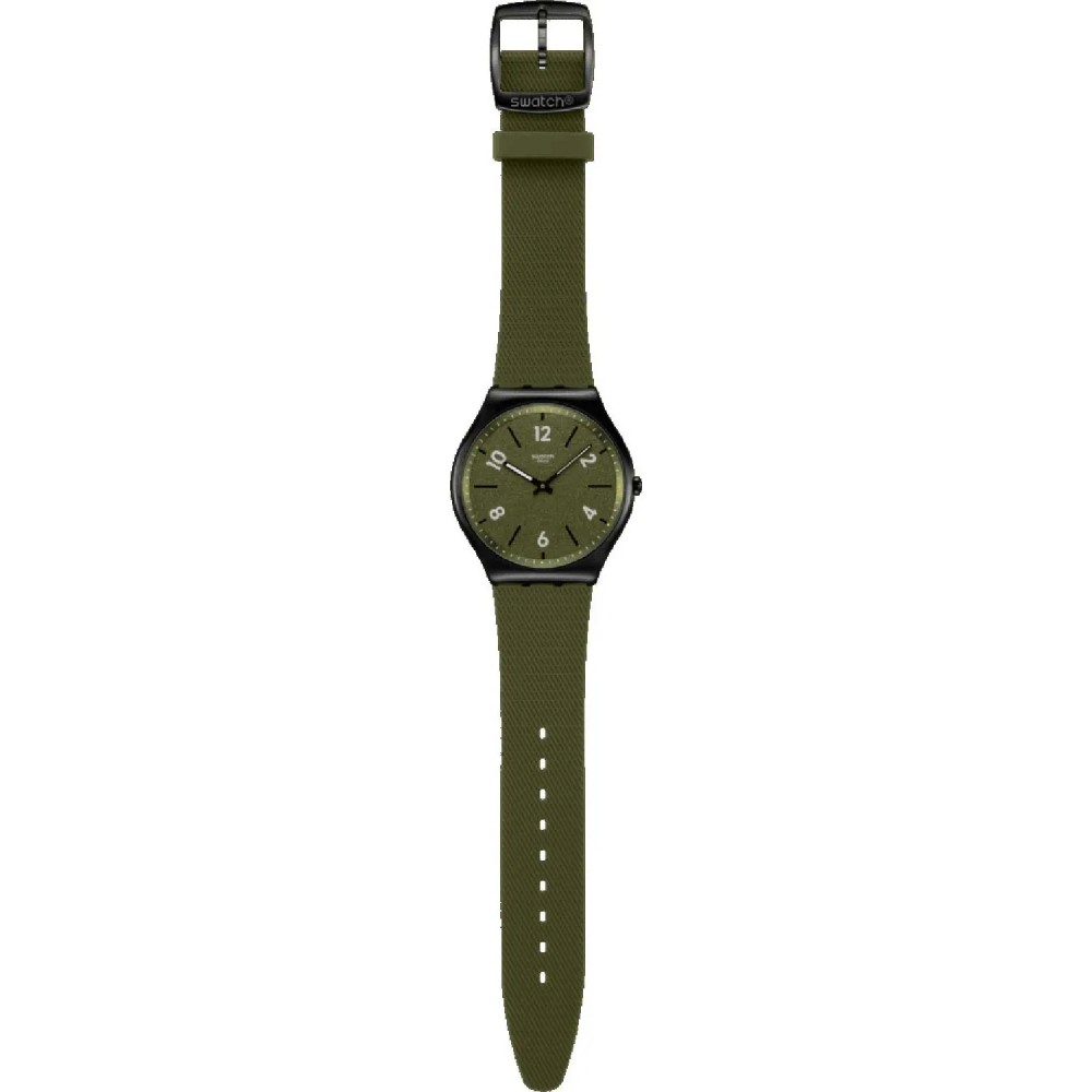 SWATCH HINT OF PINE Unisex Ρολόι Χακί Υφασμάτινο Λουράκι SS07B115 SWATCH HINT OF PINE Unisex Ρολόι Χακί Υφασμάτινο Λουράκι SS07B115