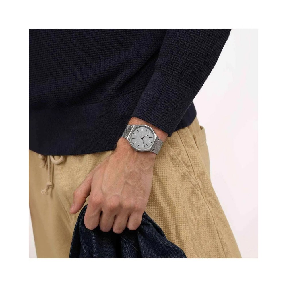 SWATCH GETTING MESHY Ρολόι Ανοξείδωτο Ατσάλι μπρασελέ SS07S152M