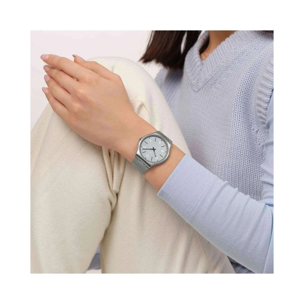 SWATCH GETTING MESHY Ρολόι Ανοξείδωτο Ατσάλι μπρασελέ SS07S152M