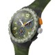 SWATCH MIDDAY CAMO Unisex Ρολόι Πράσινο Camo Λουράκι Σιλικόνης SUSB423