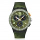 SWATCH MIDDAY CAMO Unisex Ρολόι Πράσινο Camo Λουράκι Σιλικόνης SUSB423