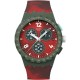 SWATCH CRIMSON FOLIAGE Unisex Ρολόι Κόκκινο Λουράκι Σιλικόνης SUSG410
