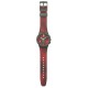 SWATCH CRIMSON FOLIAGE Unisex Ρολόι Κόκκινο Λουράκι Σιλικόνης SUSG410
