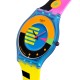 SWATCH NEON FLUMOTIONS Ρολόι Πολύχρωμο Λουράκι Σιλικόνης SS08S101
