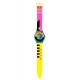 SWATCH NEON FLUMOTIONS Ρολόι Πολύχρωμο Λουράκι Σιλικόνης SS08S101