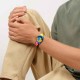SWATCH NEON FLUMOTIONS Ρολόι Πολύχρωμο Λουράκι Σιλικόνης SS08S101